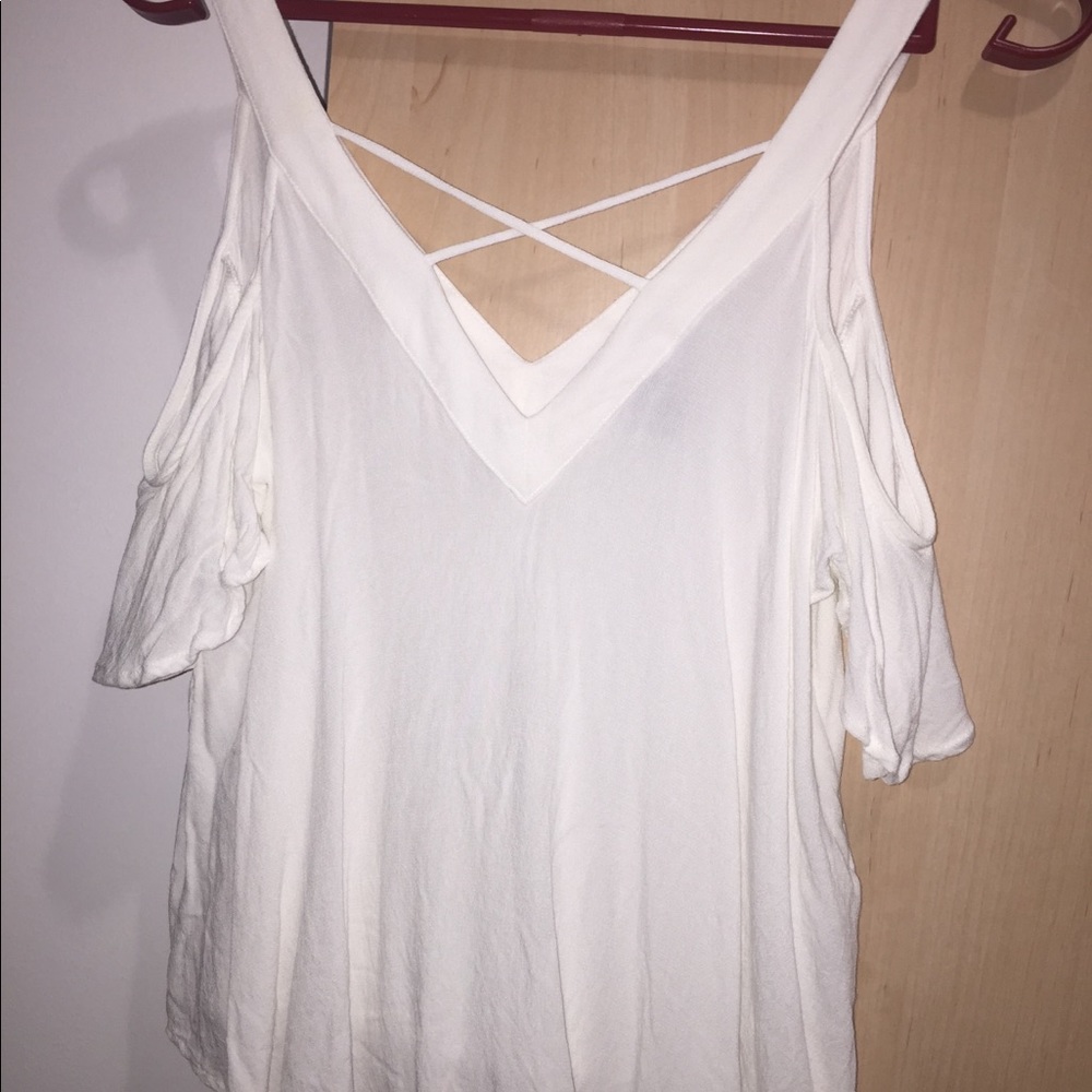 Forever 21 white crepe top